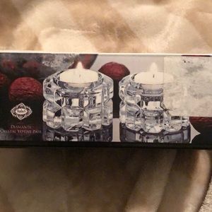 Crystal votive candle 🕯 holders